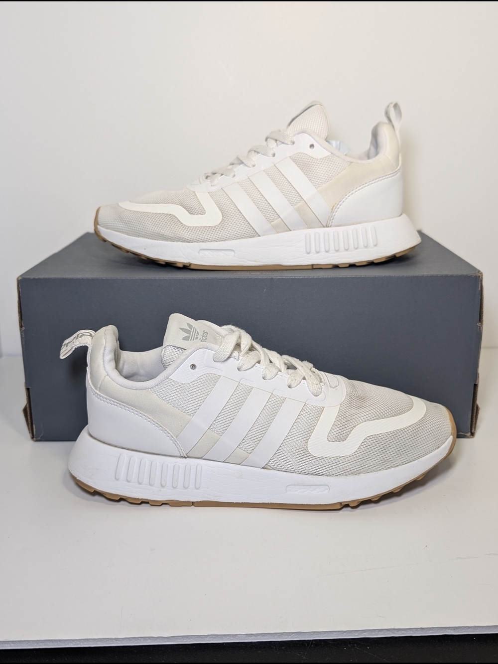 adidas Originals Multix Women's Size 5.5 White Gum Running Shoes